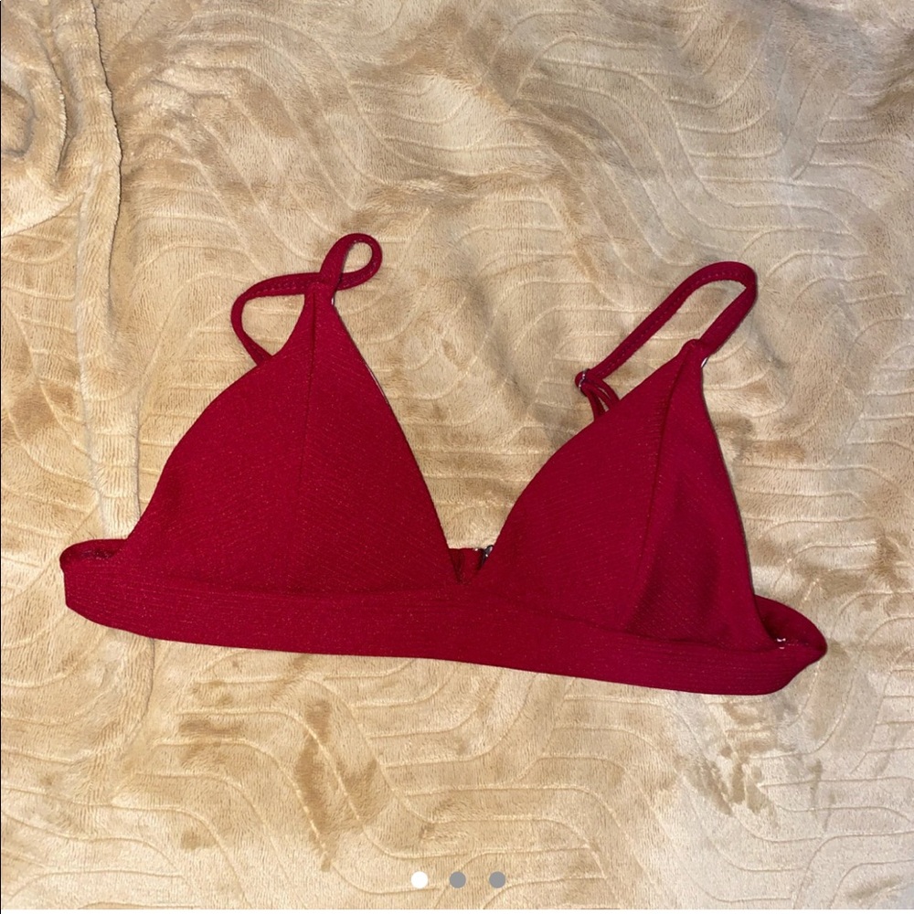 Simple Dark Red Bikini Top!